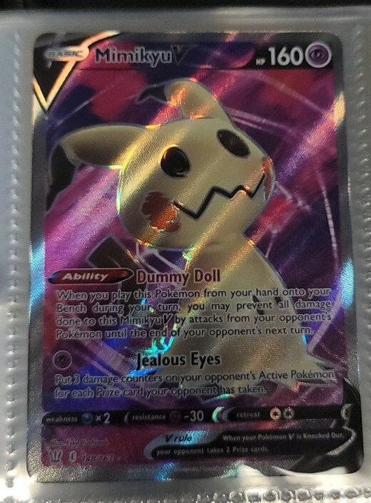 Mimikyu V 148/163 Battle Styles Full Art Ultra Rare Pokemon Card