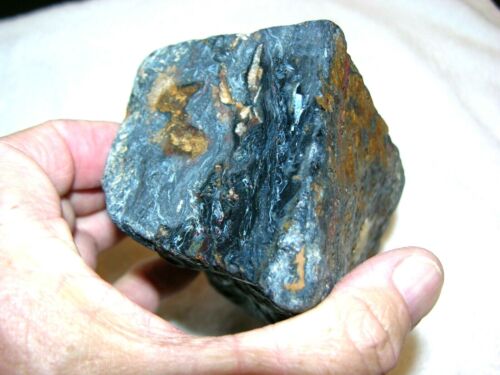 Pietersite Edelstein blau schimmernd Namibia natürlich selten groß 6,5x3x3 Zoll 3,4 Pfund - Bild 5 von 10