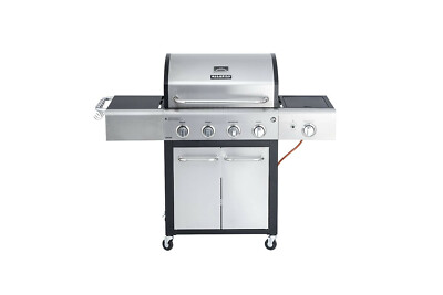 Gasgrill Allgrill FESTIVAL Schwarz/Edelstahl Grillstation 4 Brenner und Kochfeld