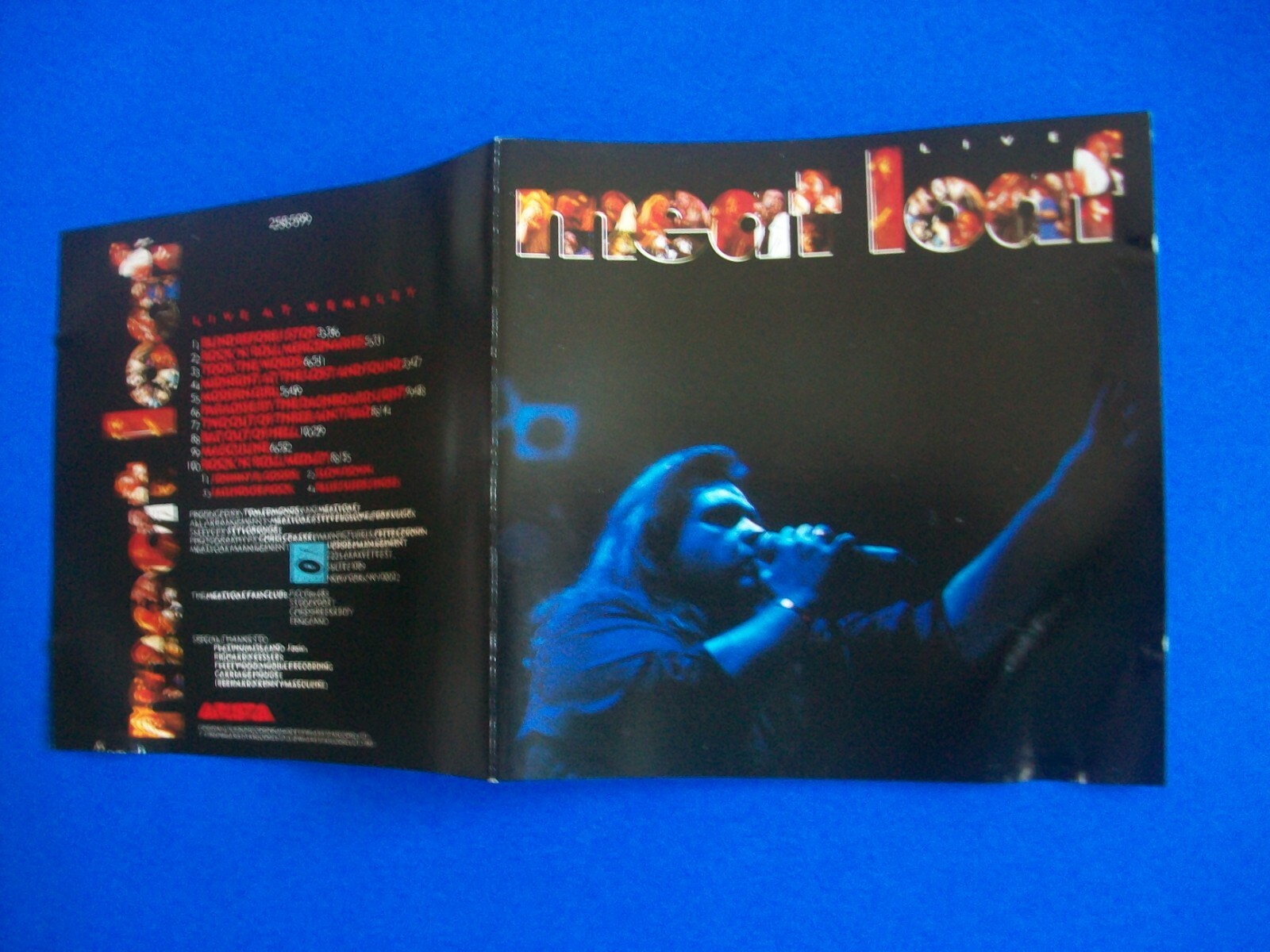 MEAT LOAF LIVE AT WEMBLEY 1987 CD ALBUM. BMG ARISTA. 258 599 MINT