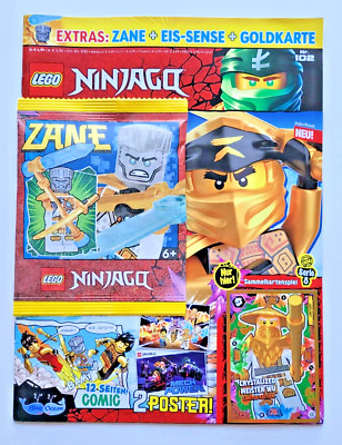 Lego Ninjago Magazin Nr.102 mit Figur Zane+Eis-Sense+Gold Card,*NEU*