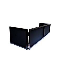 ProX DJ Facade BLACK Frame with White  Black Scrims Package  Carry Bag