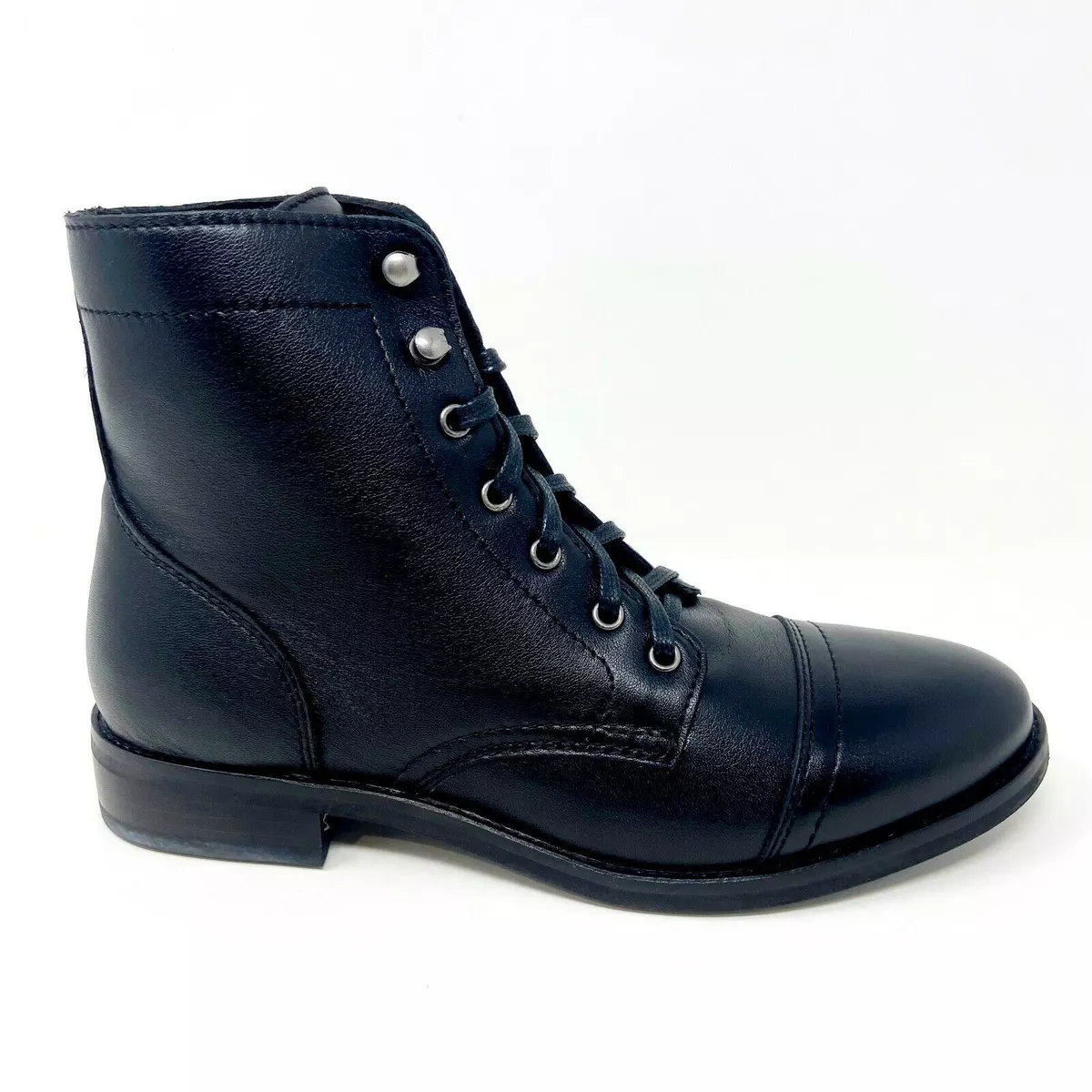Thursday Boot Co Black Captain Womens Premium Leather Combat Boots