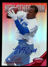 LaVon Brazill #284 signed auto 2012 Panini New Generation Football Card 238/350