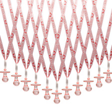 36PC Pink It's a Girl Baby Shower Pacifier Necklace Acrylic Favors Games