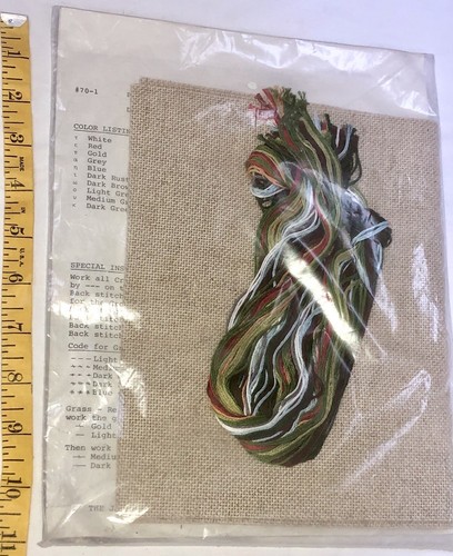 Poema Paz en la Tierra Contado Vintage Punto de Cruz Kit Janlynn Nuevo en Paquete 9x24 - Imagen 4 de 6