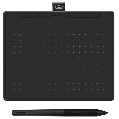 HUION RTS 300 Schwarz 5080 lpi 8192 USB-C Druckempfindlich Drahtlos Batterielos