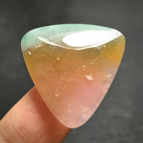 Rare Opalized Coral Fossil Chalcedony Cabochon 24x24x6mm High Quality 22.5 ct - Picture 2 of 6