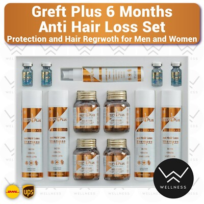 #ad Greft Plus 6 Months Anti Hair Loss After Hair Transplant Complete Hair Care Set $340.00
