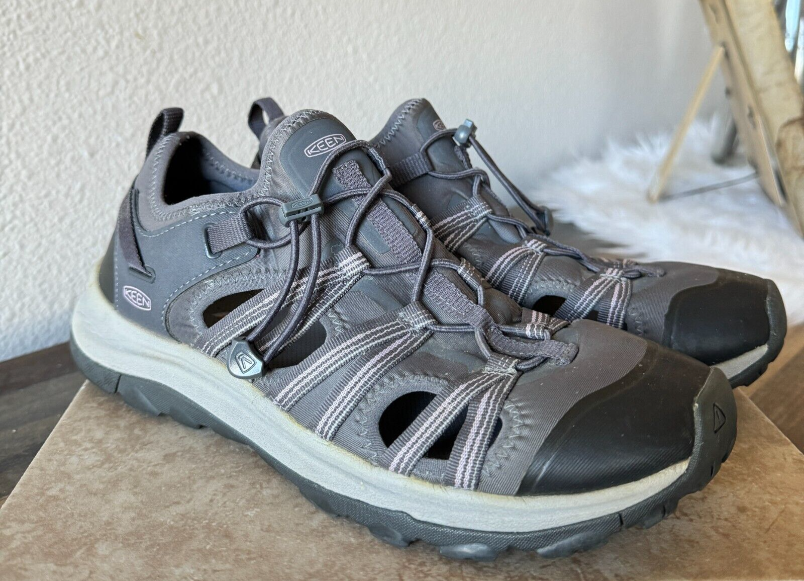 Scarpe Keen donna 10 Terradora II ATS escursionista coulisse atletiche comode grigie