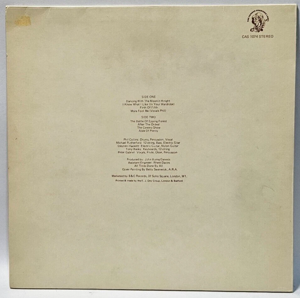 Genesis ‎– Selling England By The Pound - Charisma ‎CAS.1074 1st Ed Porky Orig Foto 2 de 4