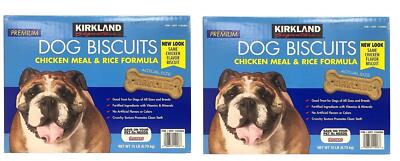 Kirkland Signature Premium Dog Biscuits Chicken Meal & Rice Formula 30 LB