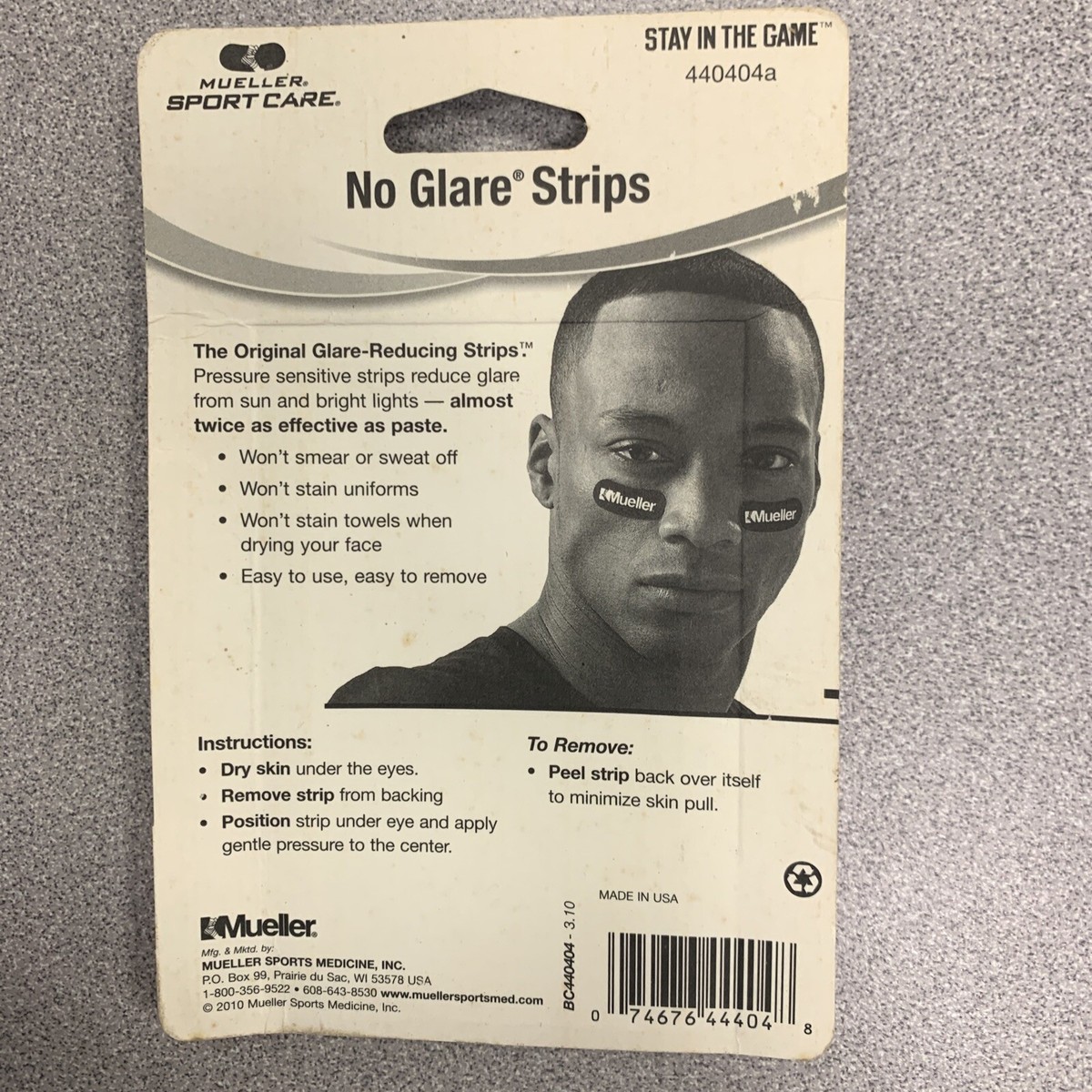 Mueller No Glare Strips - Black - 36 Strips 74676816074| eBay