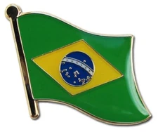 Brazil Lapel Hat Pin FAST USA SHIPPING