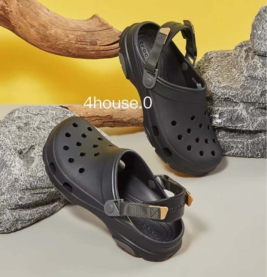 Nuevo con etiquetas Zapatos sin cordones clásicos de cocodrilo todo terreno impermeables para hombre y mujer