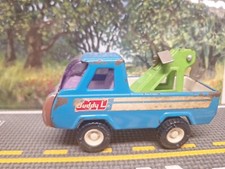 Vintage Buddy L Tow Truck Wrecker Blue and Green