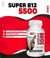 B-12 5500 + B12-5500 B-12 5000 Hierro Para Gallos Roosters NUTRI-LINE - 100 TABS