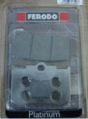 Ferodo 2 Beläge Semim für Bremssattel Performance Machine 125x4R 4 Pot / 8 MM