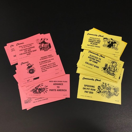 Monopoly NASCAR 1997 edición de coleccionista Cofre comunitario de piezas de repuesto Chance - Imagen 10 de 11