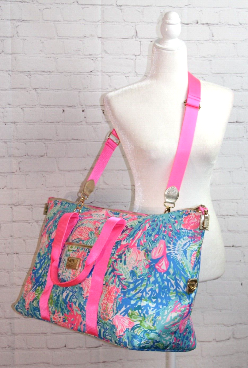 PearyGates 中綿outer 4way NWOT ~ Lilly Pulitzer GWP Duffle Bag /Weekender & Crossbody Multi