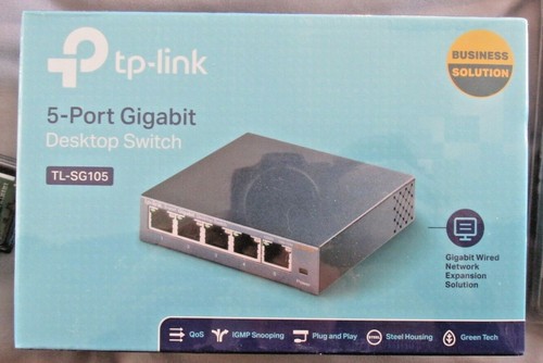 TP-Link 5-Port 1000Mbps Desktop Switch TL-SG105 Factory Sealed New in Box - 第 8/8 張圖片