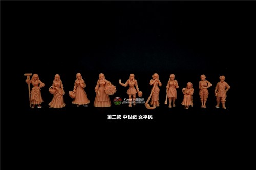 Medieval Female Civilian 10 Person Group (2#)1/72 1/64 1/87 - Picture 1 of 4