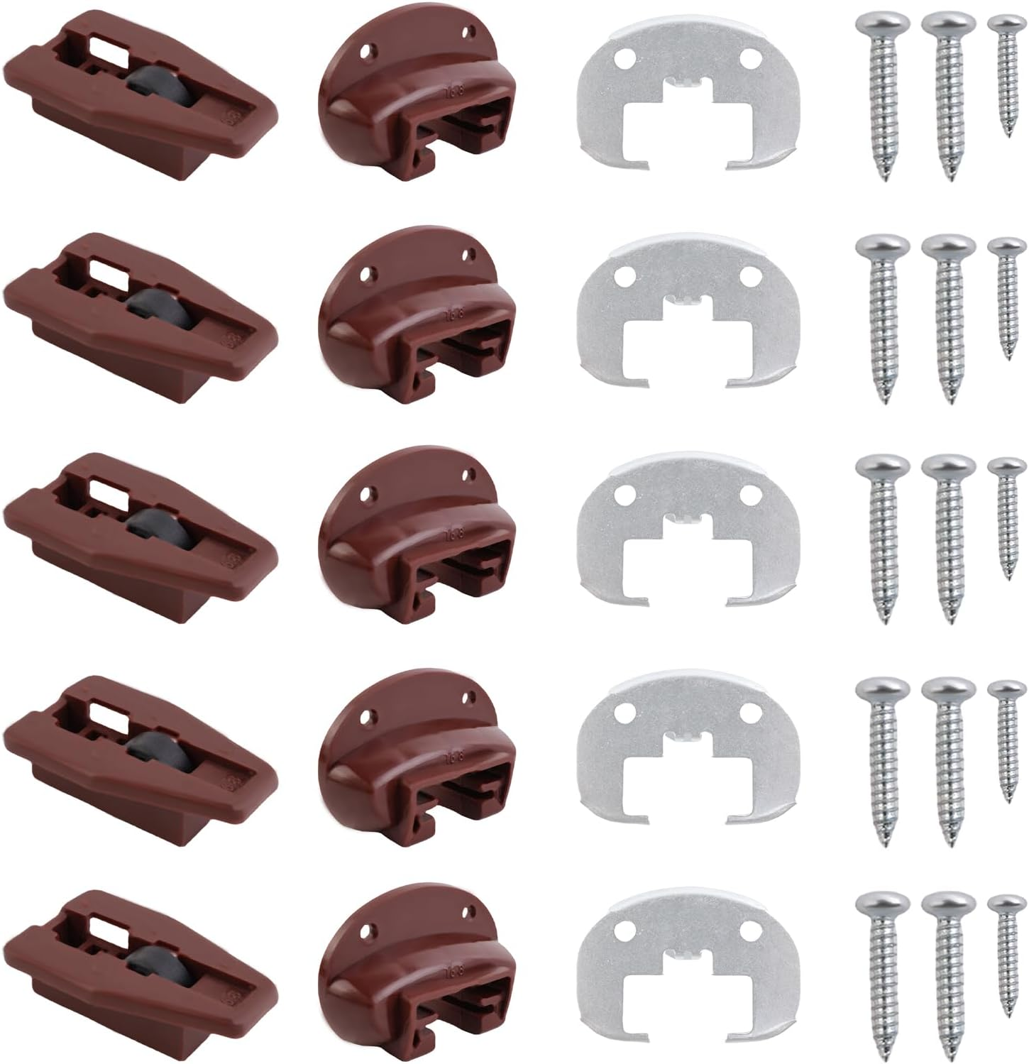 Kenlin Rite-Trak II Replacement Drawer Slides 168 Track 5 Sets-image