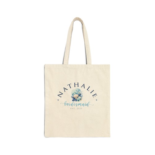 Custom Bridal Party Tote Bags - Bridesmaid Bag, Personalized Bachelorette Tote - Picture 3 of 5