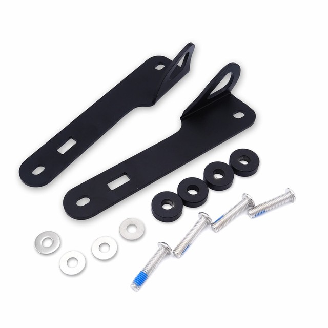 Black Front End Fork Tie Down Bracket Kit For 1420 Harley Electra