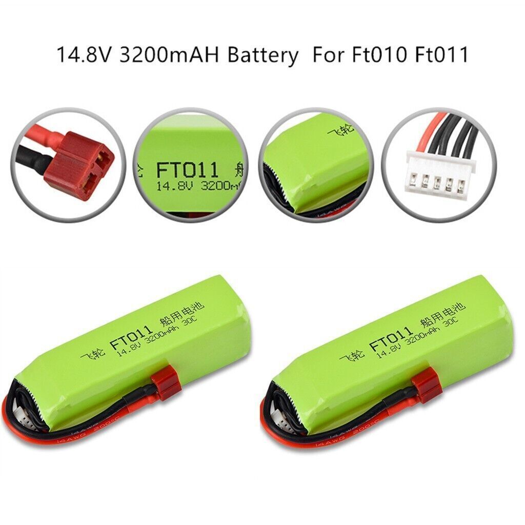 2PCS Upgrade Boat 14.8V 3200mAH 30C Battery Part For Feilun 