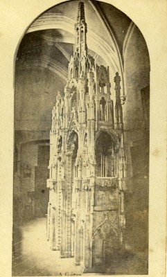 Frankreich Avignon Grab von Papst Jean XXII altes CDV Foto 1870