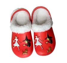 NEW Wizard Of Oz Wicked Witch Dorothy Clogs Ruby Red Shoes Youth Girls 13 / 1