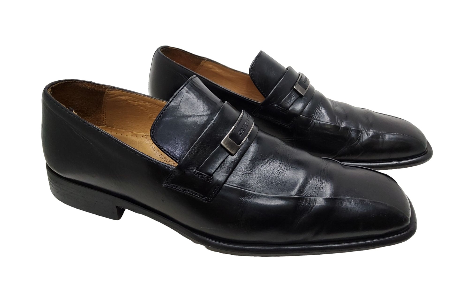 SAOLA kenneth cole vintage made in ital uomo pelle nera fodera superiore e suola pull