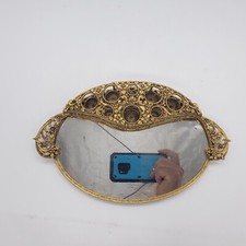 Espejo de exhibición Matson Stylebuilt Vanity Ormolu filigrana lápiz labial soporte cepillo