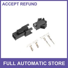 100 Pair 2.54mm 2 Pin Male Female -SM Housing Crimp Terminal Connector Universal