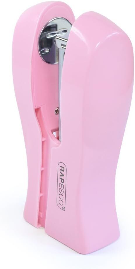 Степлер Rapesco 1378 Stand Up / Компактный, вместимостью 20 листов, ярко-розовый