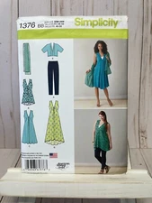 Simplicity 1376 Dress, Pants, Jacket, Shirt Top Work Wardrobe Sewing Pattern NEW