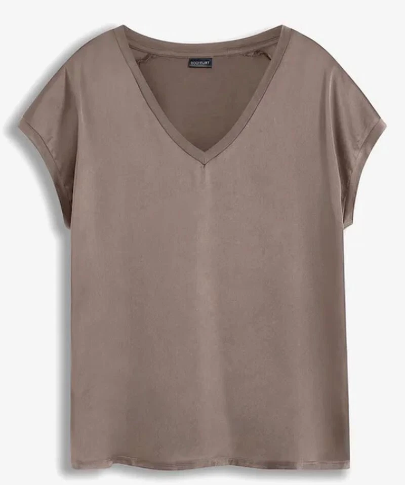 Damen Langarm Bluse Mit V-Ausschnitt – Weich, Elegant & Vielseitig Für Büro Und Freizeit