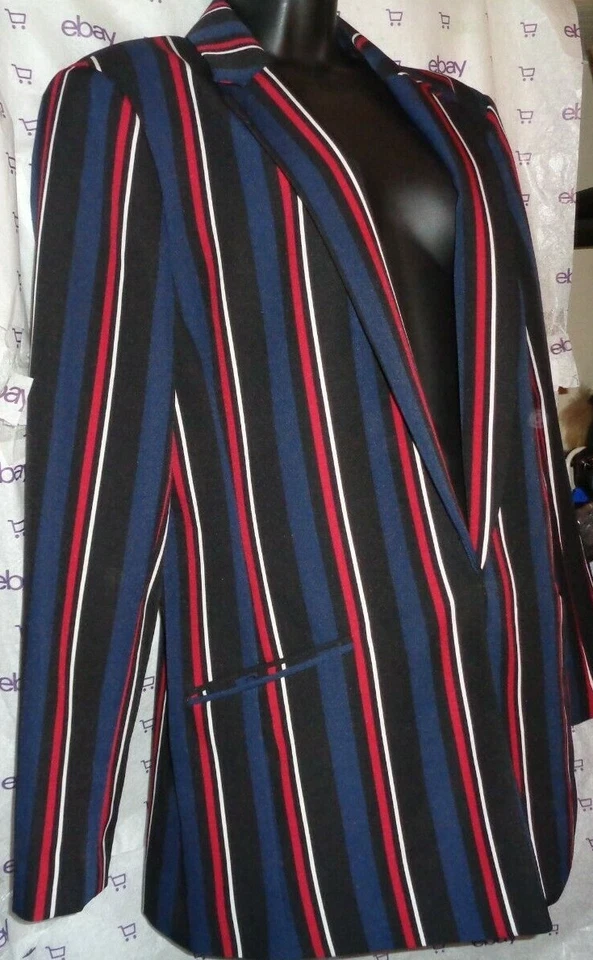 $120 Mujer INC Traje Chaqueta Rojo Blanco Azul LG 41-42 Pecho Excelente Estado Foto 2 de 4