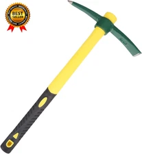 18 Inches Steel Forged Pickaxe Sturdy Durable Mattock Hoe Weeding Pick Axe