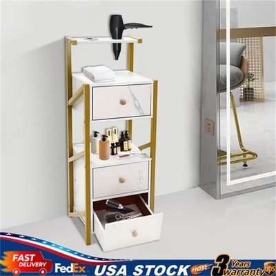 3-Drawer Storage Cabinet, Barber Shop Storage Cabinet, Barber Station w/3 Drawer