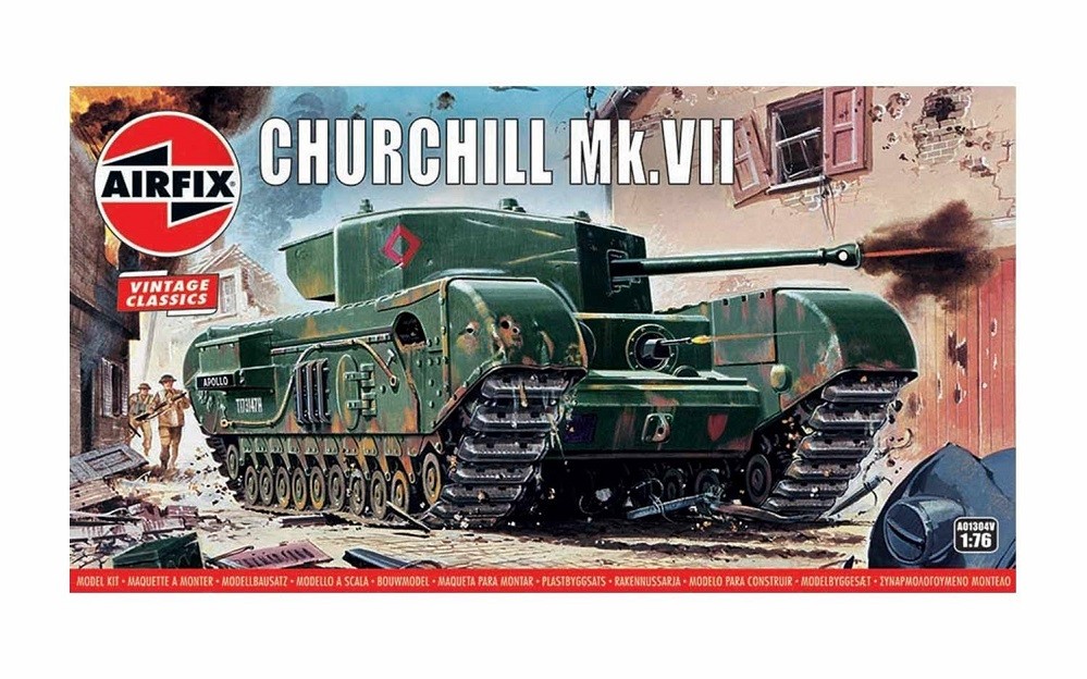 Airfix A01304V - 1/76 Churchill Mk.VII Tank - Vintage Classics - New