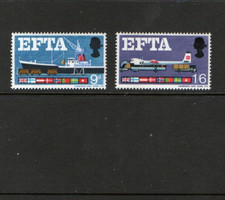 GB QEII 1966 EFTA SG715 SG716 MNH