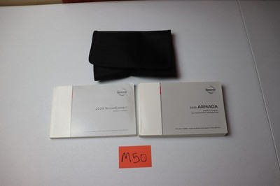 20 2020 Nissan Armada Owners Manual w/ Canvas Case OEM Factory Guide Book