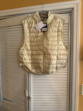 Joy Lab Quilted Puffer Vest Beige Size L
