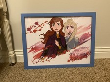Elsa and Anna from Frozen - Diamond Dotz Completed & professionally Framed