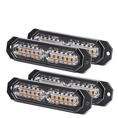 12 LED gelb Notfall Gefahr Strobe Warngitter funktionierende Lichtleiste