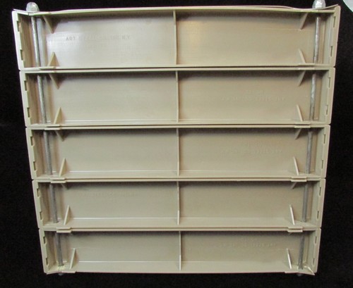 Vintage Industrial Art Steel 5-SLOT METAL FILE HOLDER Desk Organizer Mid Century - Picture 13 of 24