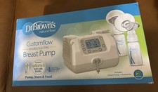 Dr. Brown's Customflow Dual Double Electric Cordless Breast Milk Pump Kit NEW
