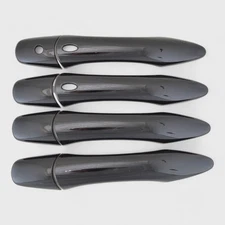 Patented Snap-On Black Door Handle Cover for 14-20 Infiniti QX70 W/SMARTKEY